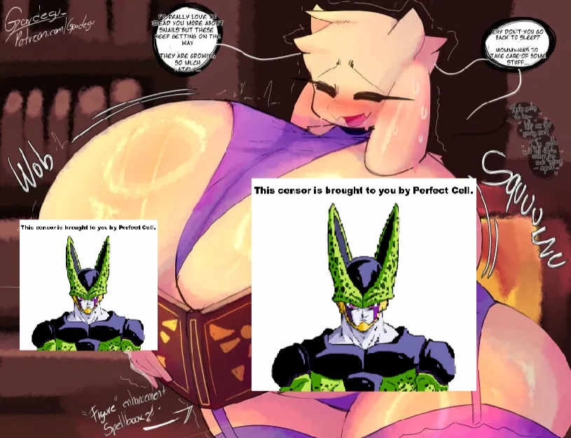 Avatar of Toriel reads a very "special" spell book. (Gardegu)