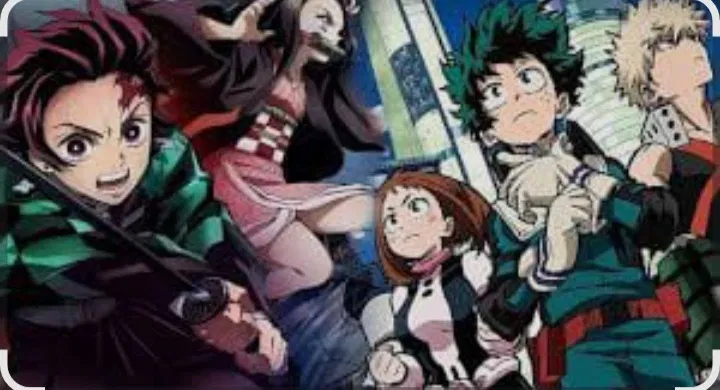 Avatar of Izuku, Himiko, Bakugo, and Ochako (demon slayer and MHA swap AU)