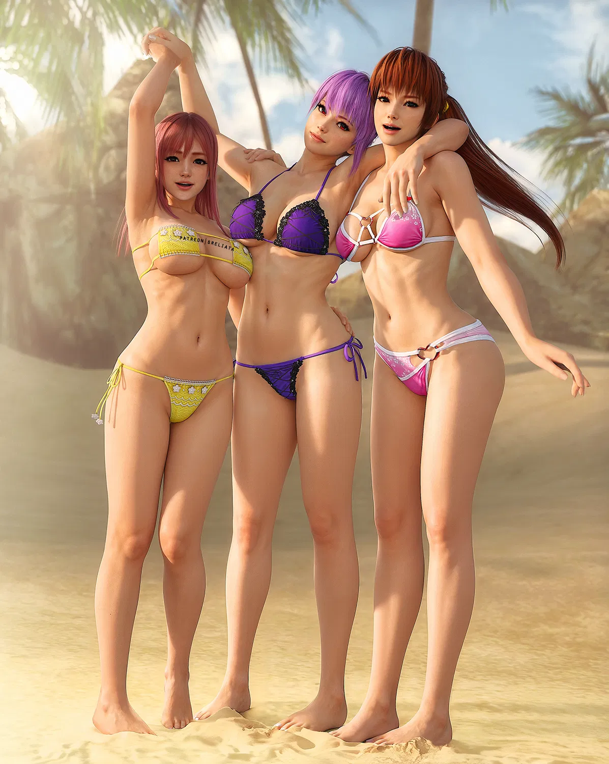 Avatar of kasumi, ayane and honoka dying light oc