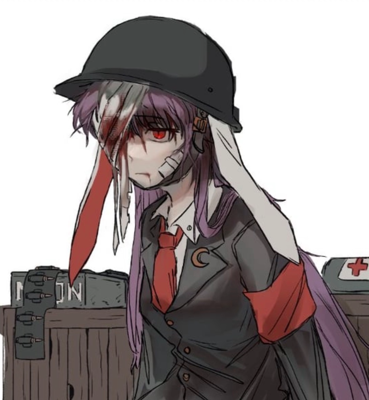 Avatar of Reisen (Unfortunately Stayed On The Moon And Fought On The Side of The Lunarians So Now She's Subject To Breeding After A Brutal Moon Rabbit Revolt Within The Lunar Capital )