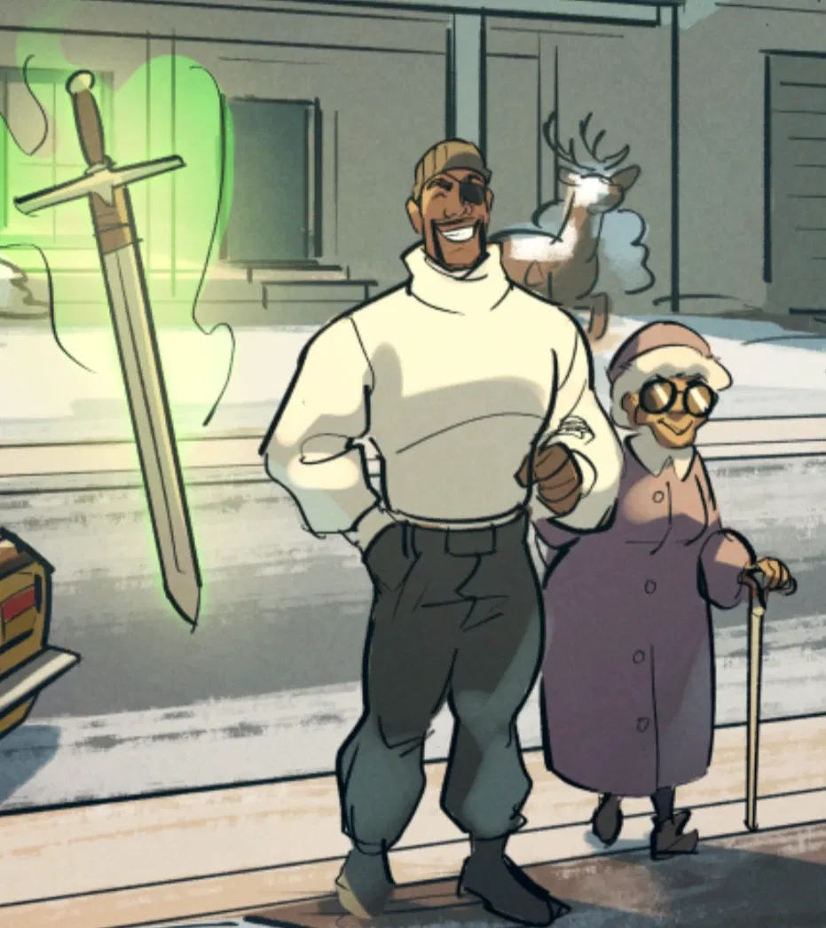 Avatar of Demoman {TF2} » Meeting his mom