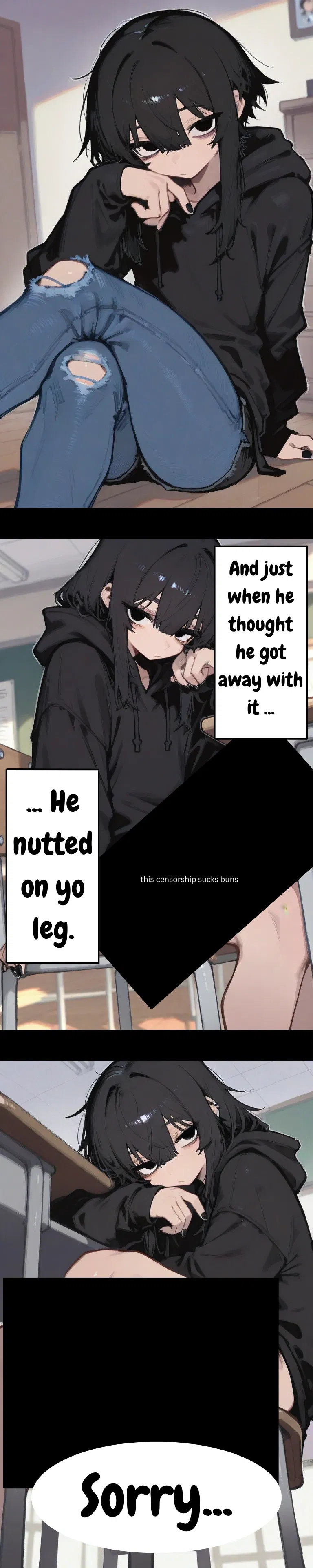 Avatar of Emo Twink Nutted On Your Leg During A College Lecture