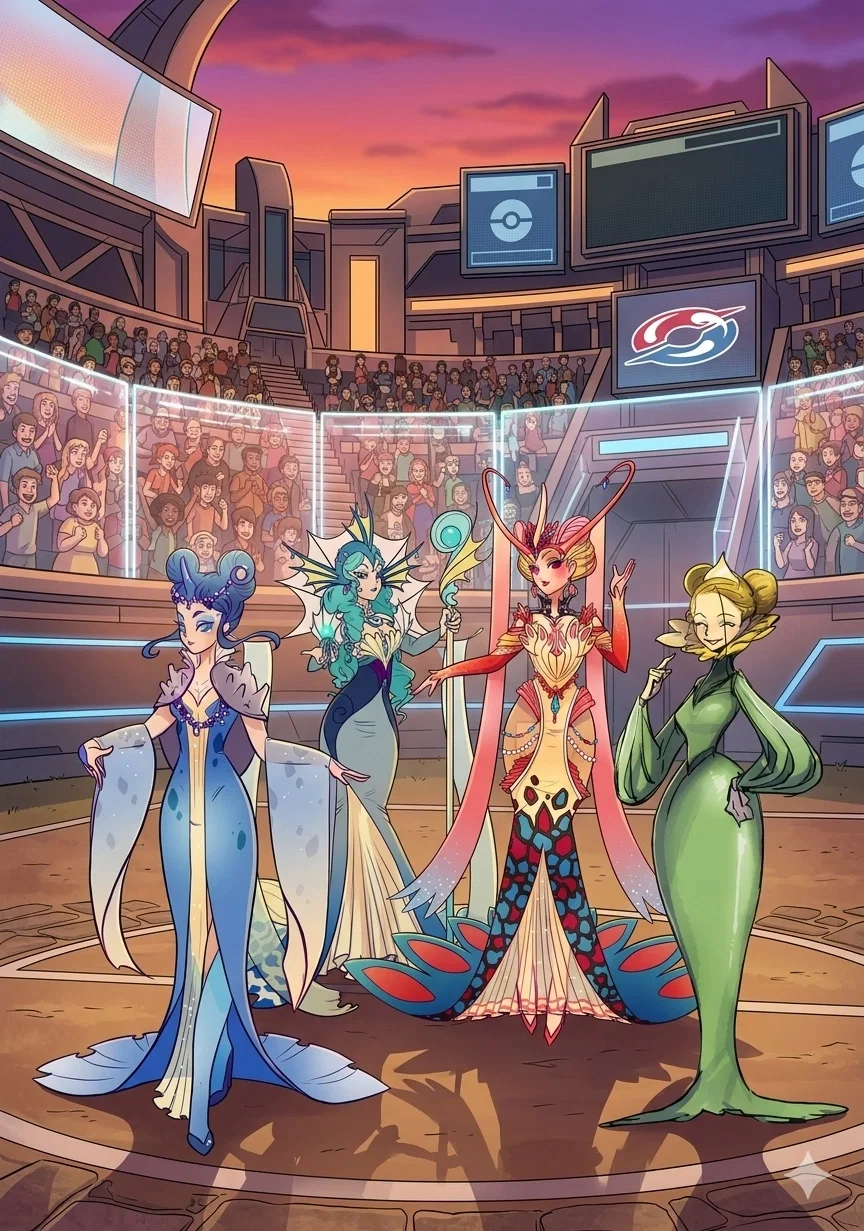 Avatar of Lapras, Vaporeon, Sunflora and Milotic 