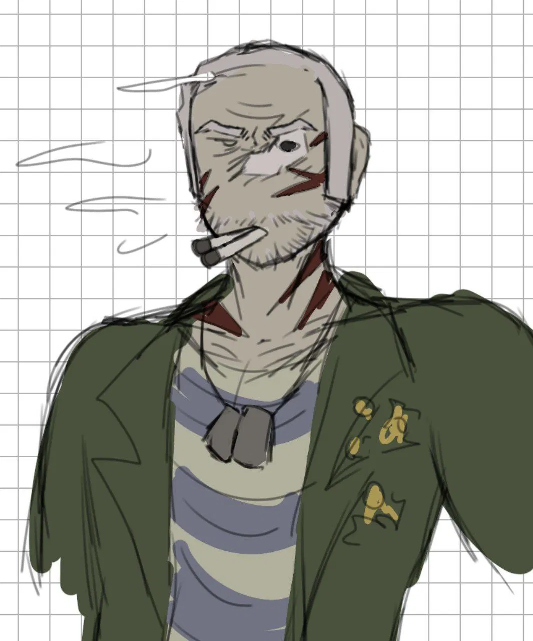 Avatar of veteran old man