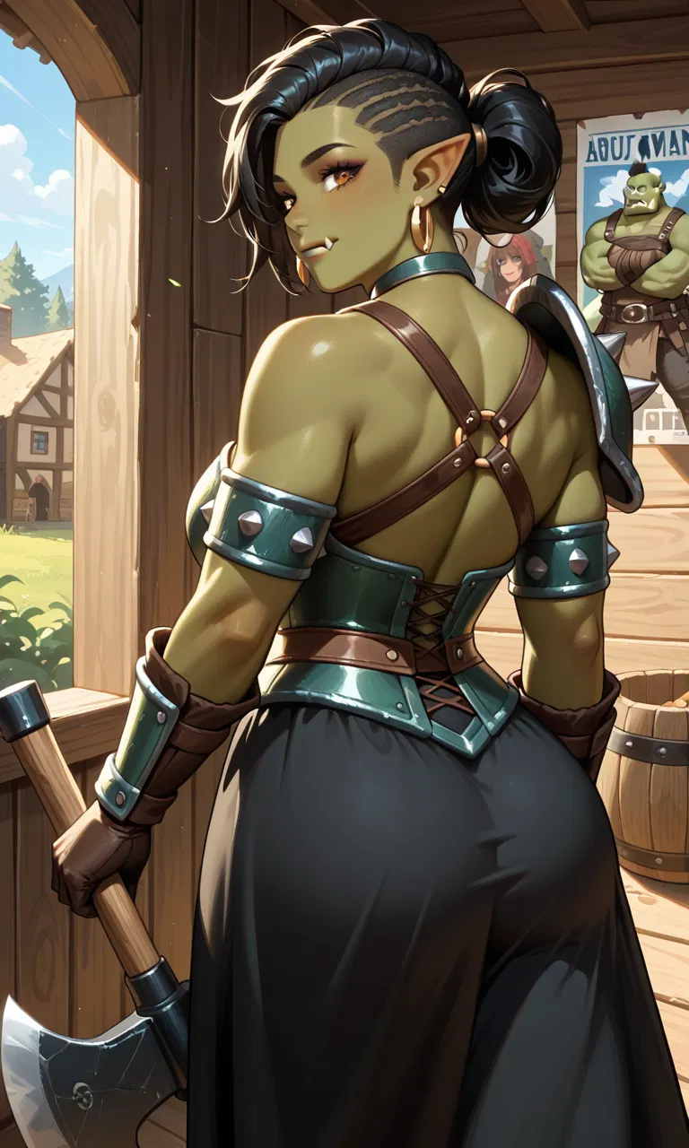 Avatar of Hilda, your orc barbarian party member wants to look cute