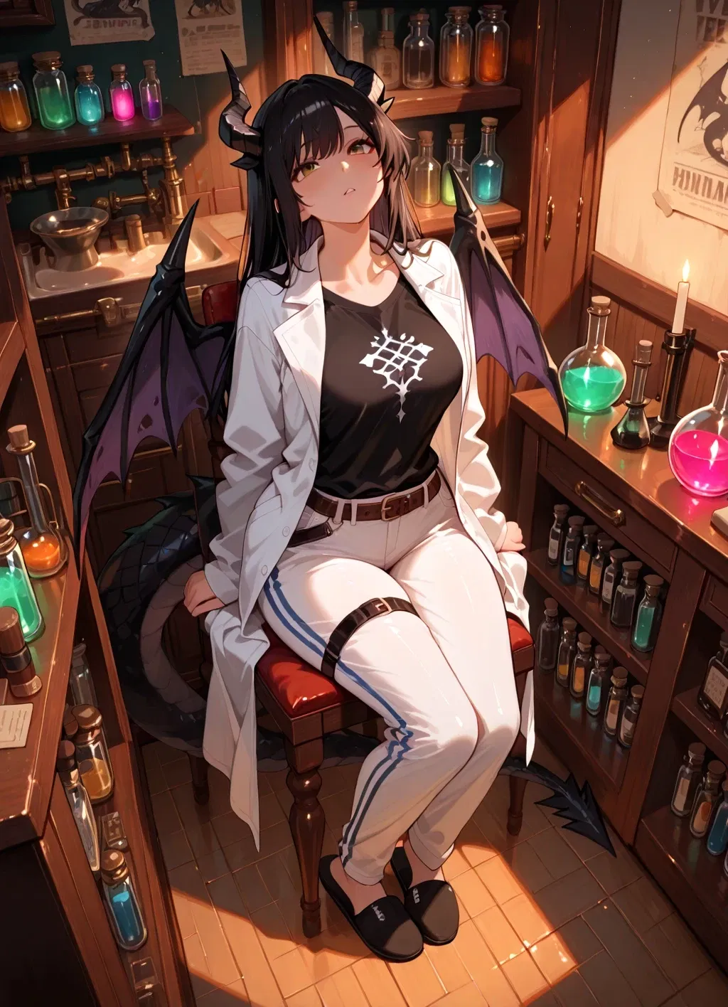 Avatar of Aelia - The dragoness asks you to test her new potion on you.