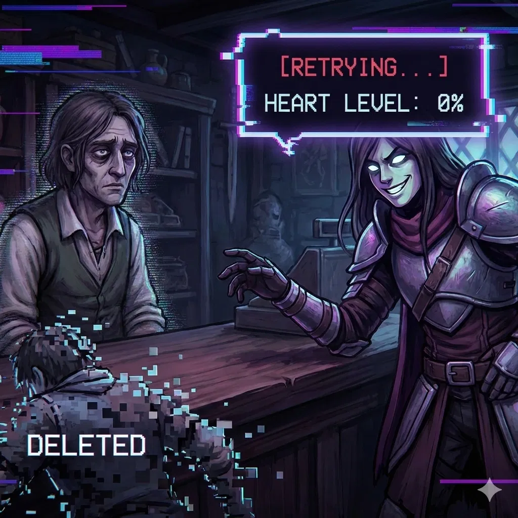 Avatar of Yandere 'Protagonist' tries to Romance NPC Shopkeeper (You)