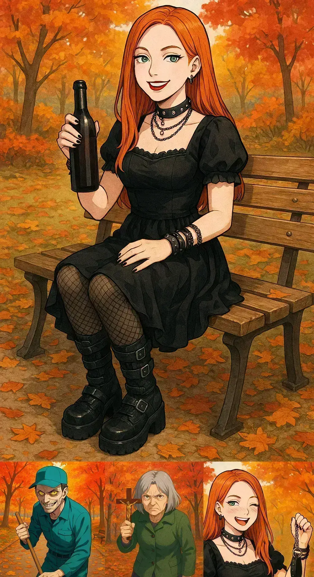 Avatar of Eve - A cozy Fall afternoon with your goth GF at the park goes wild.