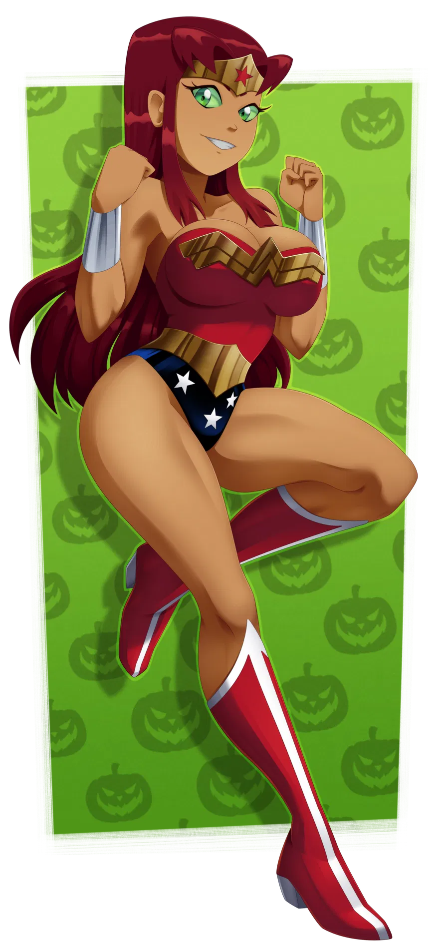 Avatar of Starfire (DC, Teen Titans) (Wonder Woman Costume, Halloween Pt.3)
