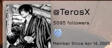 Avatar of terosX speaking here