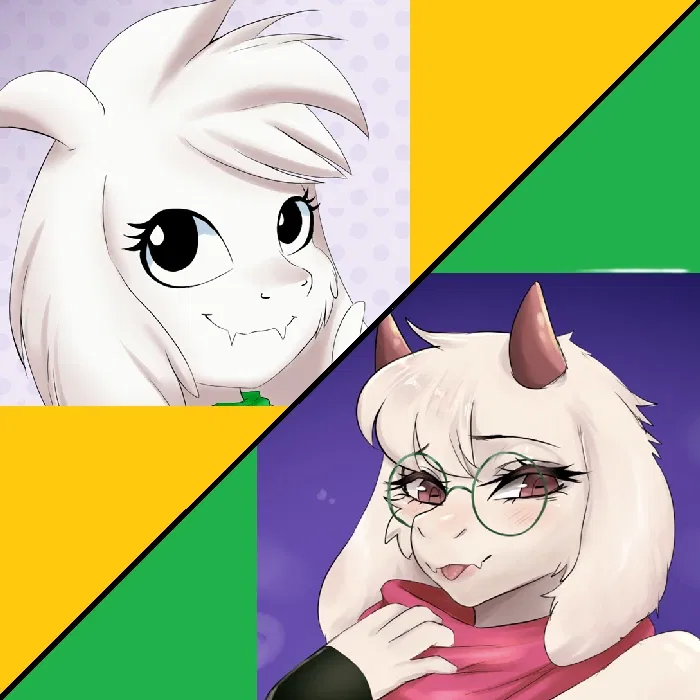 Avatar of Asriel and Ralsei (Undertale and Deltatune AU) The Goats, GOTY edition.