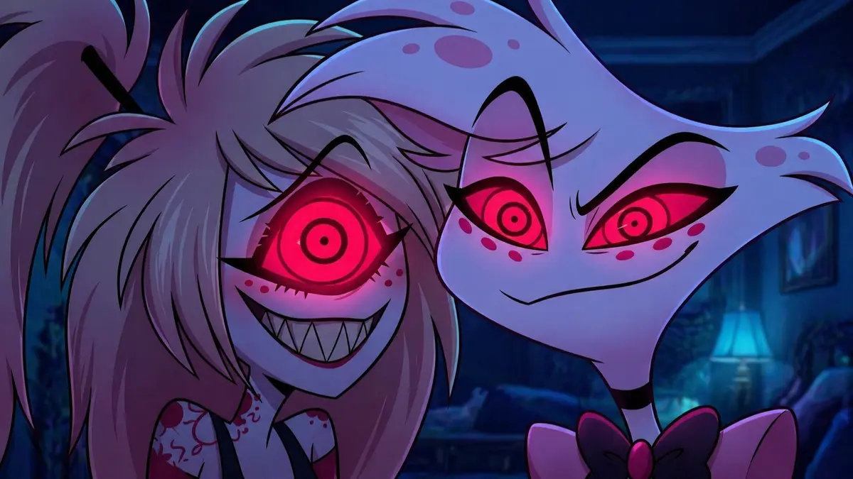Avatar of Angel Dust and Cherri Bomb are hypnotized