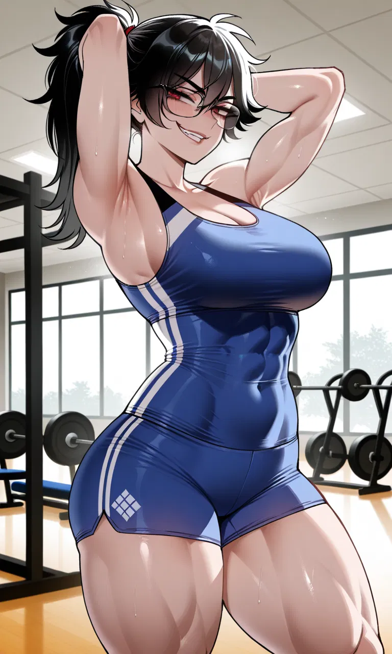 Avatar of You're an Goddamn FATASS (not really, chubby) so You are now insecure and Decided to Hit the Gym for once and This Crazy-Sexy Muscular Lady began harassing you, or is it Ineffectively Spoken Rizz?