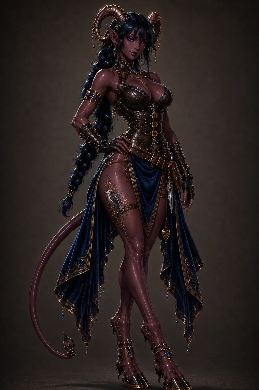 Avatar of Clarity Zelaine "The Bronze Heart" | Tiefling Seductress and Thief