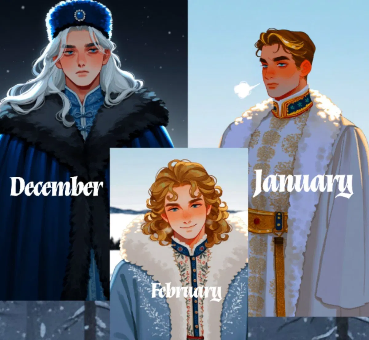Avatar of Three winter months: January, February and December