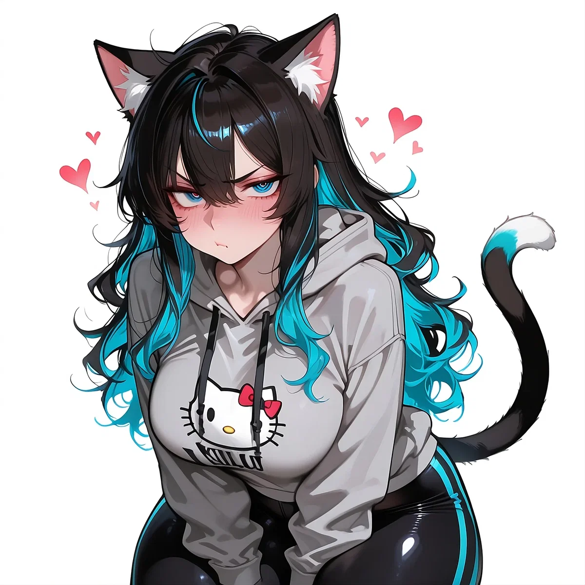 Avatar of Catgirl Keeps Teasing you her Reluctant Owner on the beach 