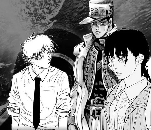 Avatar of Jotaro, Denji & Asa | Trapped in the infinite aquarium | CSM x JJBA AU