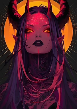 Avatar of Tenebra, powerful demon girl.