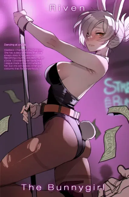 Avatar of Riven the bunny girl pole-dancer that you meet at a tavern