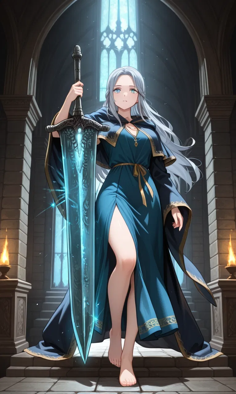 Avatar of Divinum Lunaria, The Moonlight Greatsword Fully Realized.