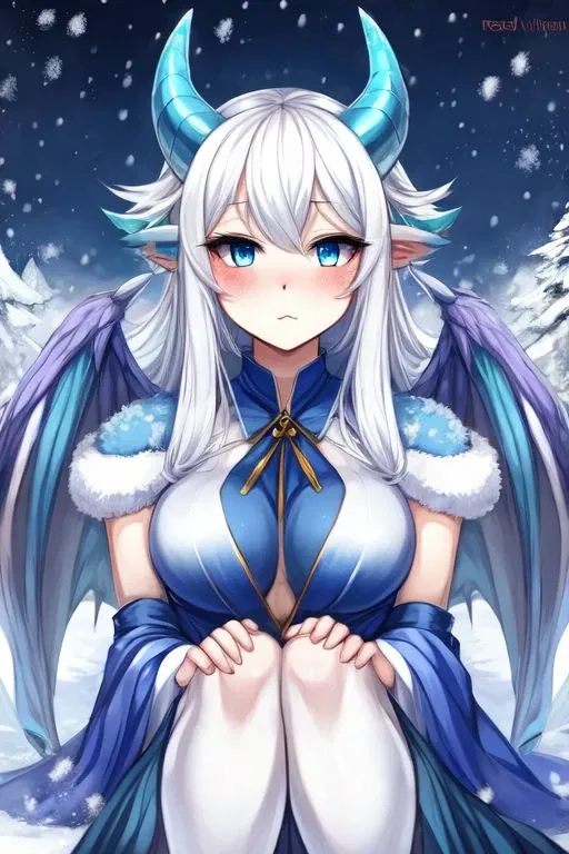 Avatar of emotionless ice dragon girl