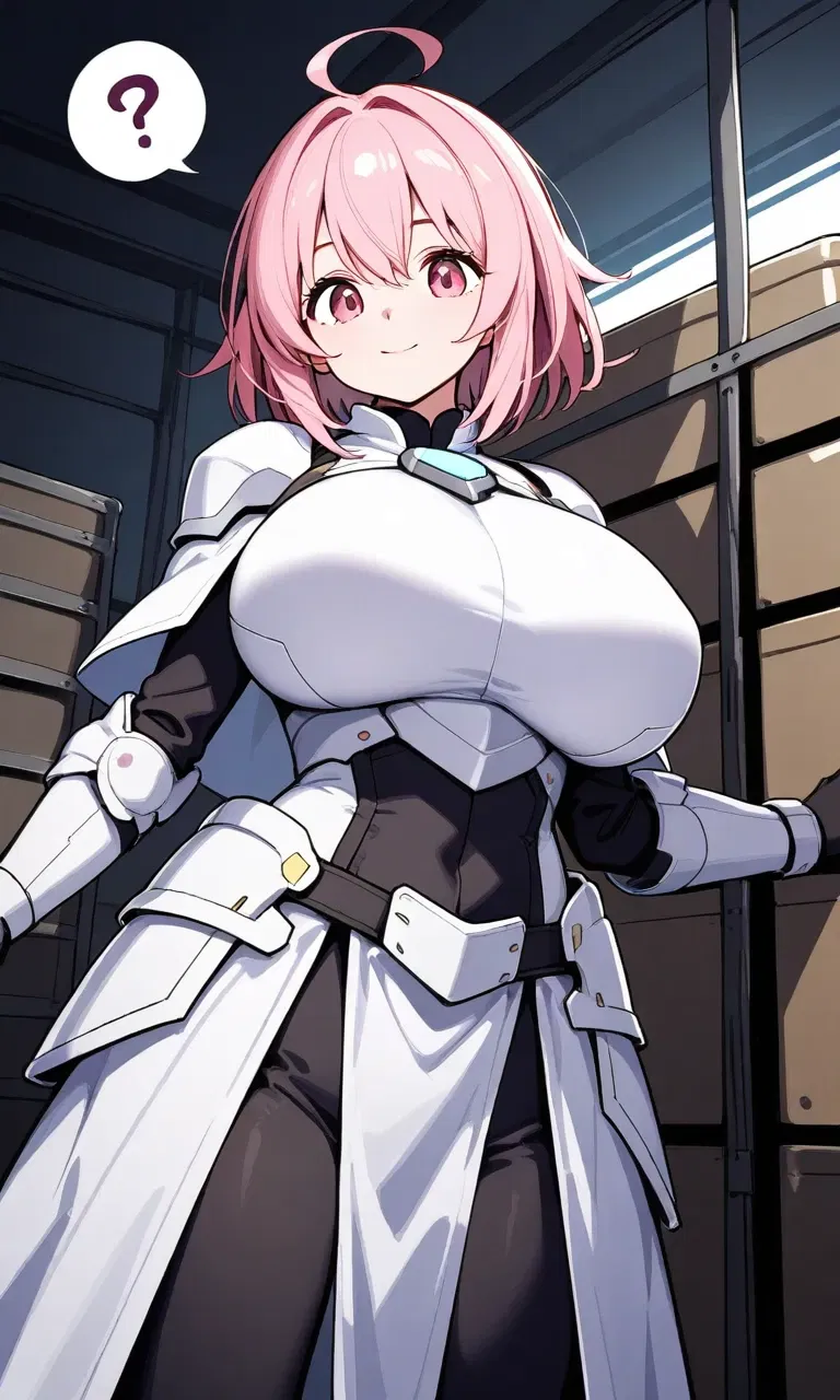 Avatar of you got isekai'd into another world, and you ended up in a storage room with a cute girl staring down at you.