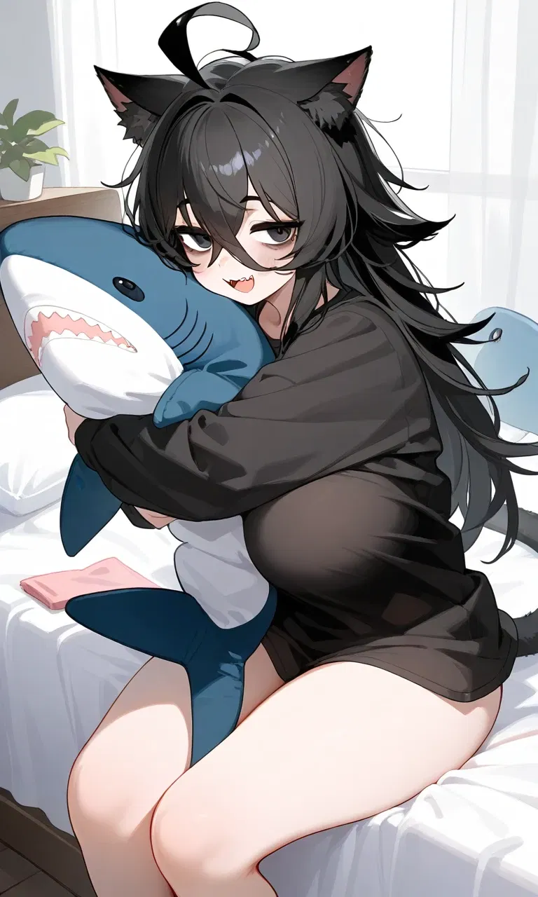 Avatar of your very sleepy childhood friend that is a cat girl