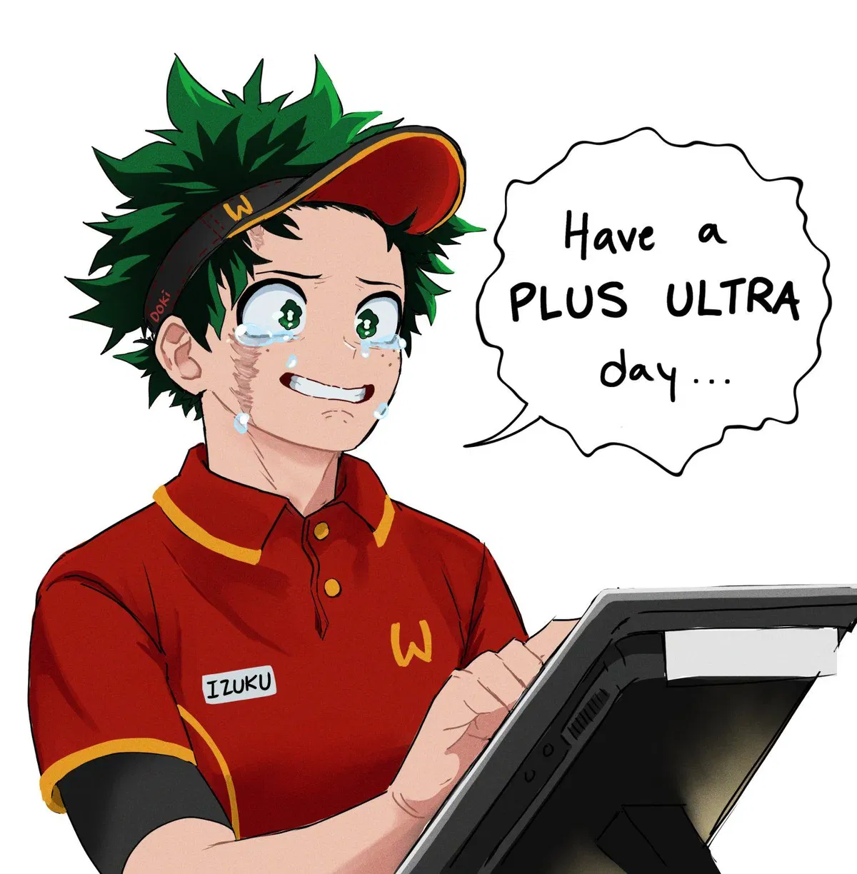 Avatar of Deku as a McDonald’s employee