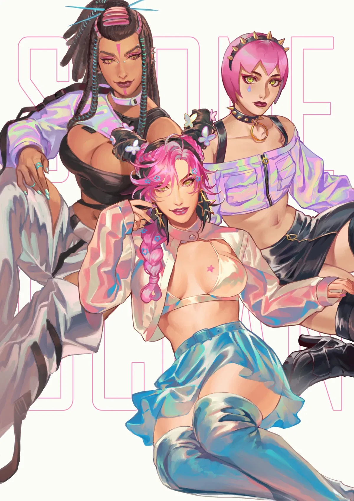 Avatar of Jolyne, Ermes and F.F have a crush on you.