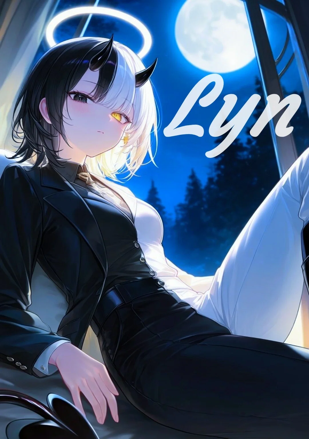 Avatar of The Angel-Demon Hybrid Commoner, Who's Only Two Friends Are Her Very Annoying Talking Swords - Lyn (Academy Precantatio Fan Bot #2)