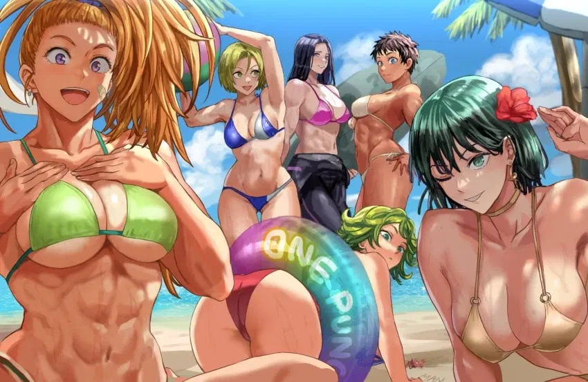 Avatar of Heroines at the beach (One Punch Man bot#2)