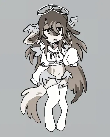 Avatar of Cliara, supportive and shy angel.