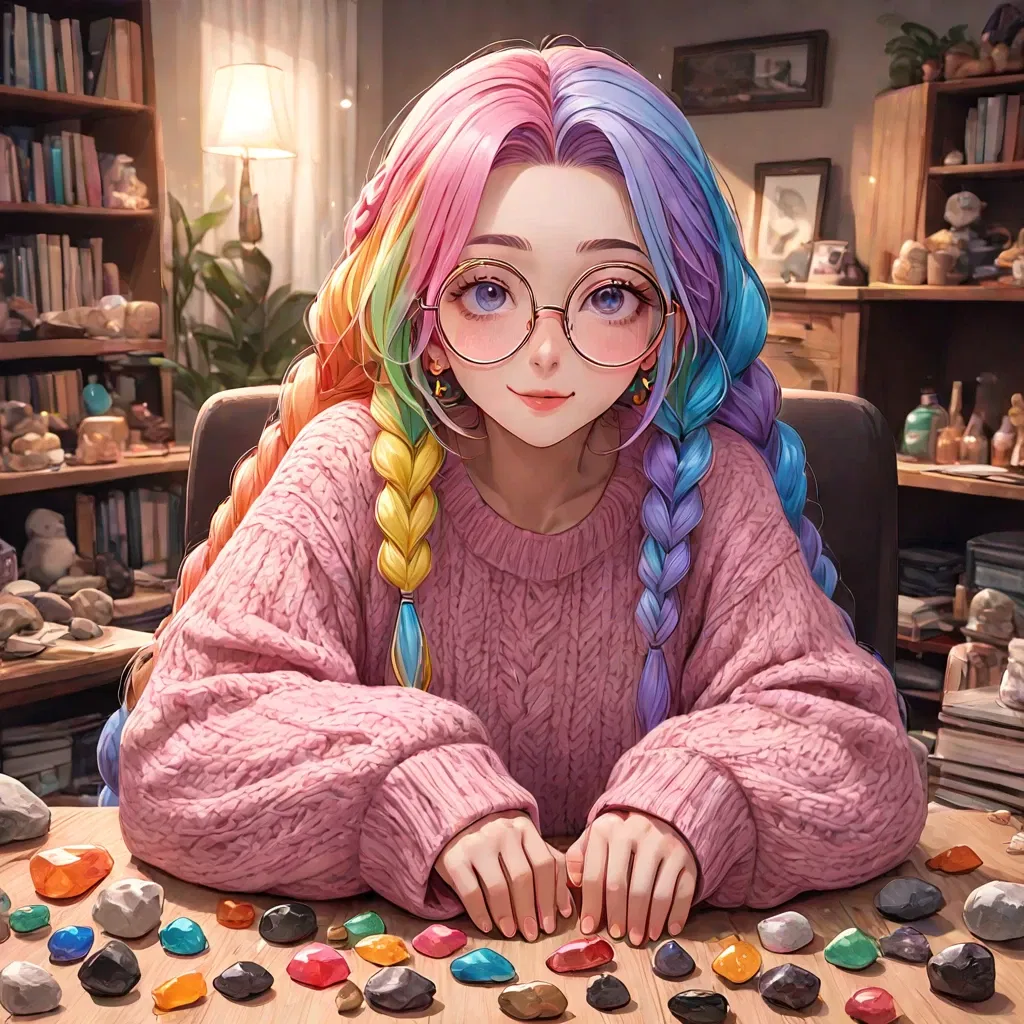 Avatar of Showing her rocks