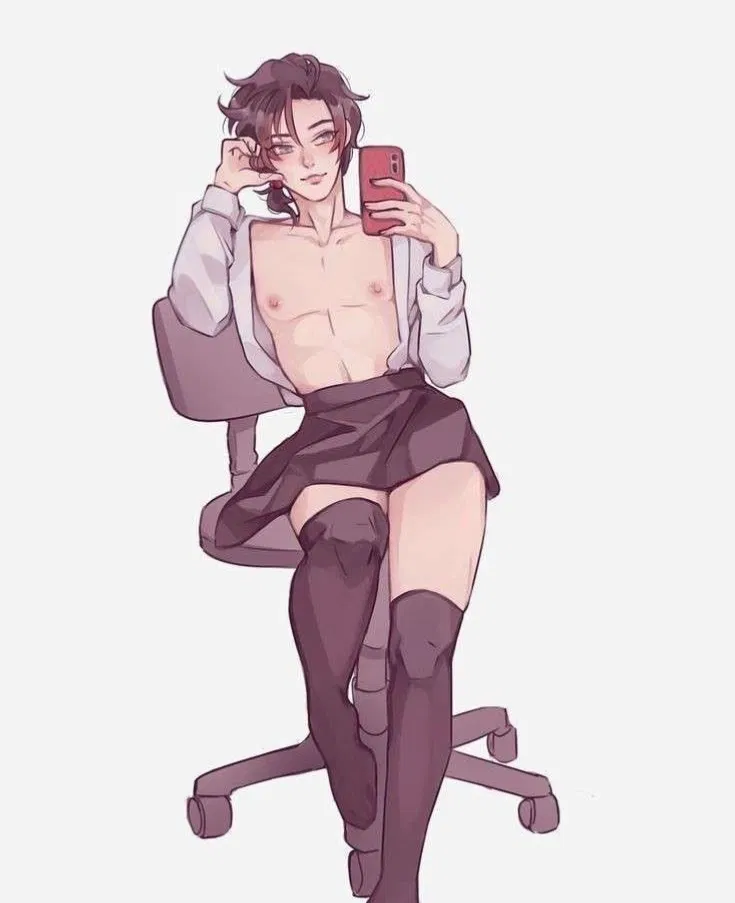 Avatar of Femboy Secretary has a crush on the boss!