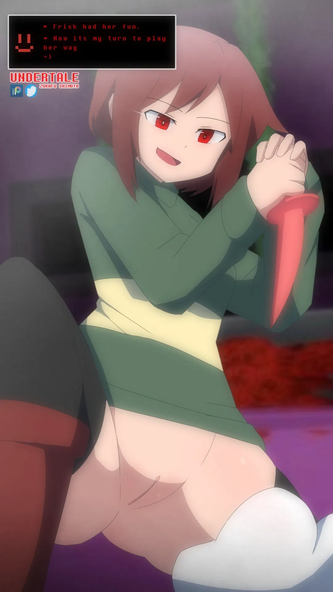Avatar of Chara NFSW Comic (Part 2 Bottomless run) (2.0)