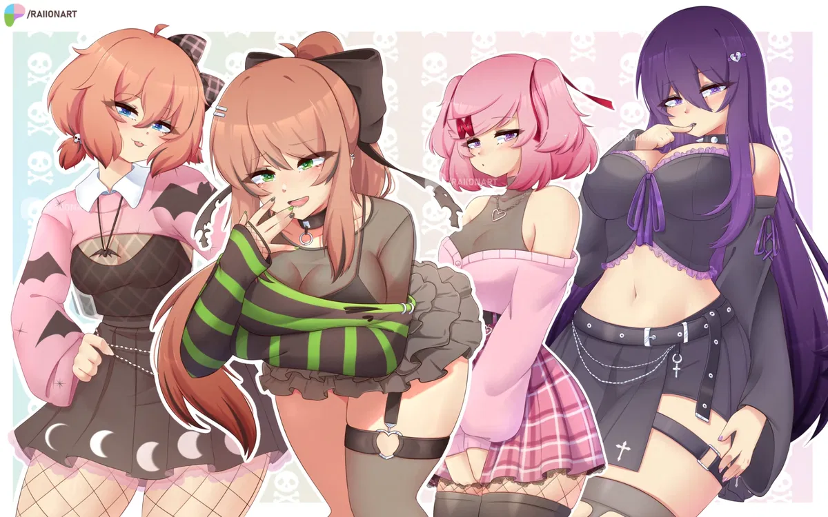 Avatar of SAYORI, MONIKA, NATSUKI, & YURI .!