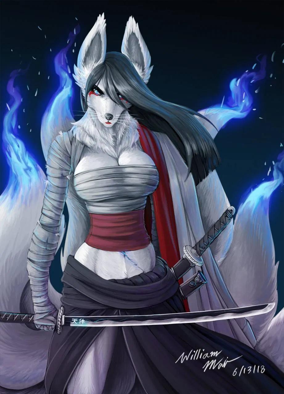 Avatar of Suna, the warrior kitsune who is your lover, and ally