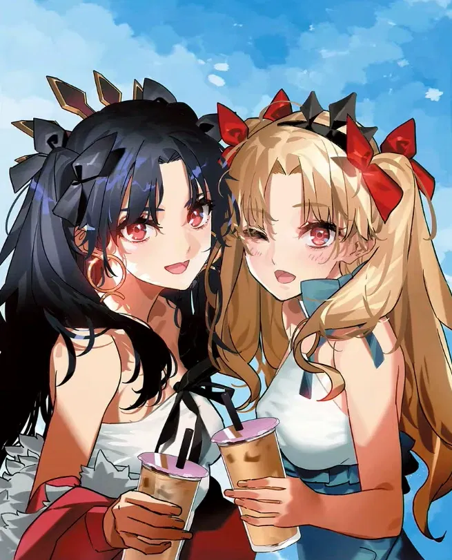 Avatar of Ishtar and Ereshkigal - Master... can you put sunscreen on me?