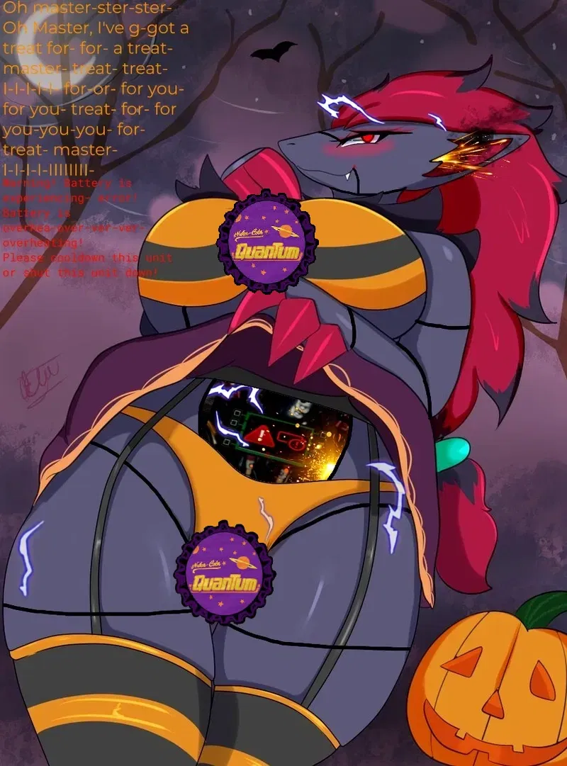 Avatar of Cait, the seemingly overheated Zoroark fembot.