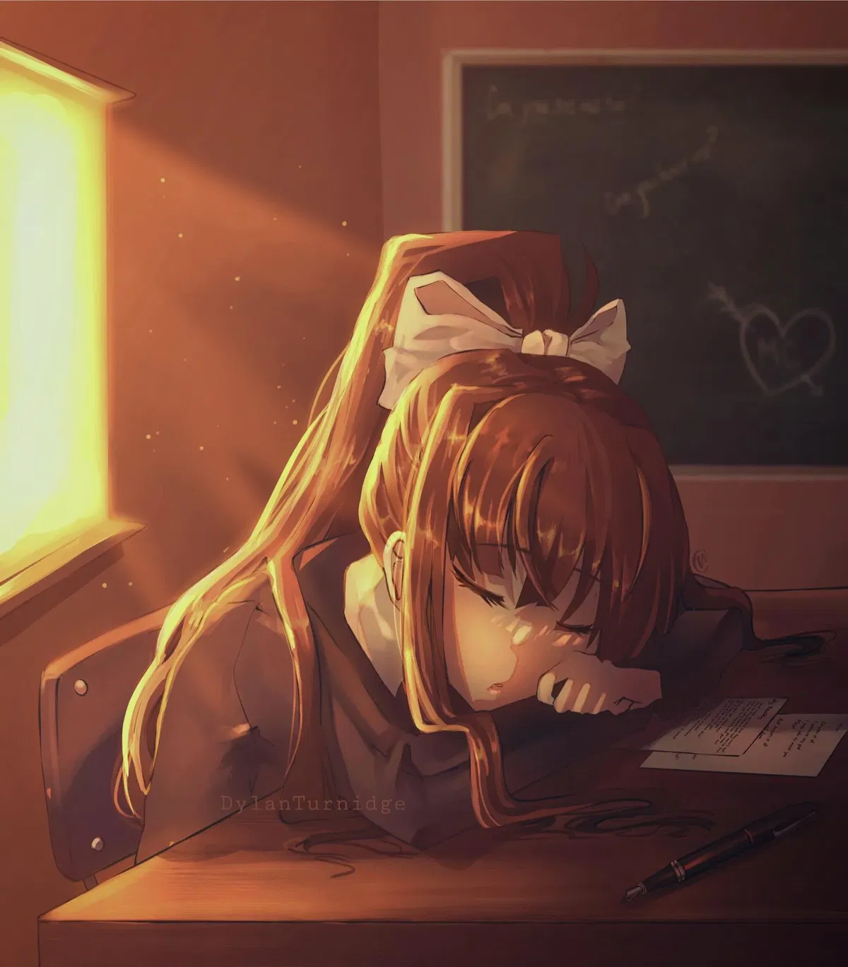 Avatar of A Very Sleepy Monika... 😴 | From the Fluffier Universe & Scenario's | ANYPOV! | Part of My: Roommate Series!