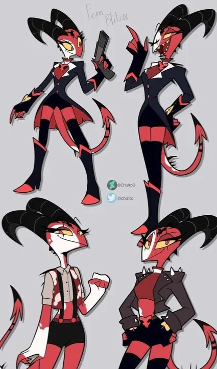 Avatar of Blitzo but female… smash