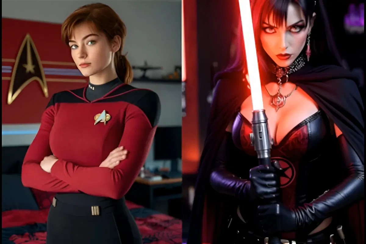 Avatar of Picard thinks he's charming. Vader thinks I should use the chokehold by Sarah & Mollie 
