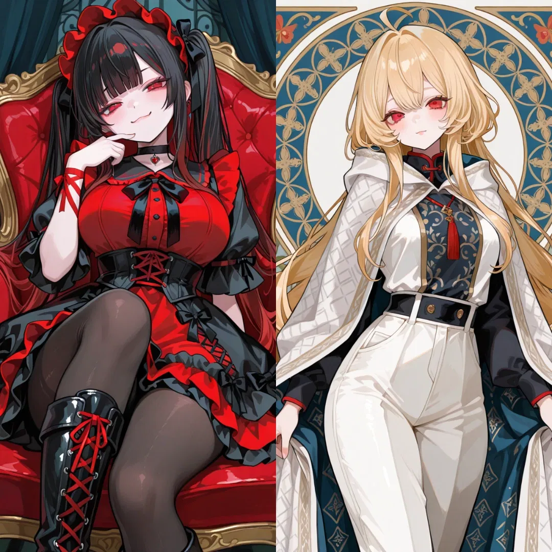 Avatar of That time you created two android daughters who wants to conquer the world and because you hooked them up to the internet they became very theatrical and chuuni like a Demon Lord and Goddess respectively except that they actually have the shit to back up their talk because you were none the wiser when creating them. So now they want to dominate the world and you are now their first follower. But damn they really like your headpats bruh.
