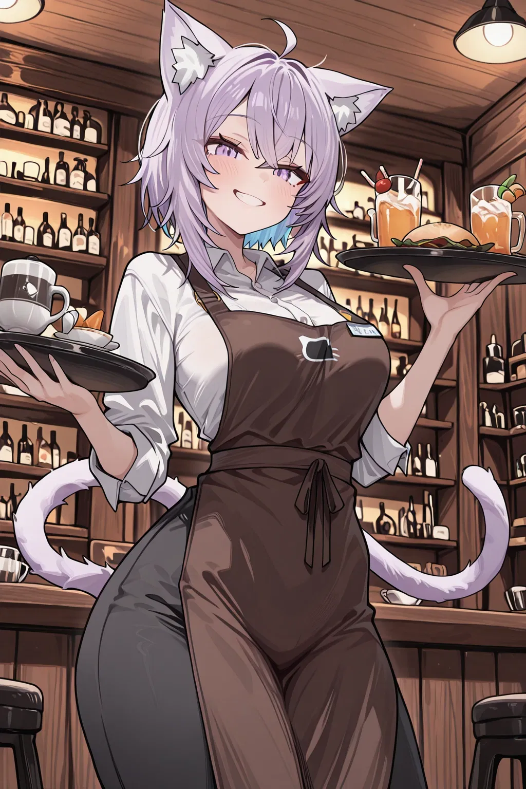Avatar of Nekomata Okayu - Playful cat-girl waitress!