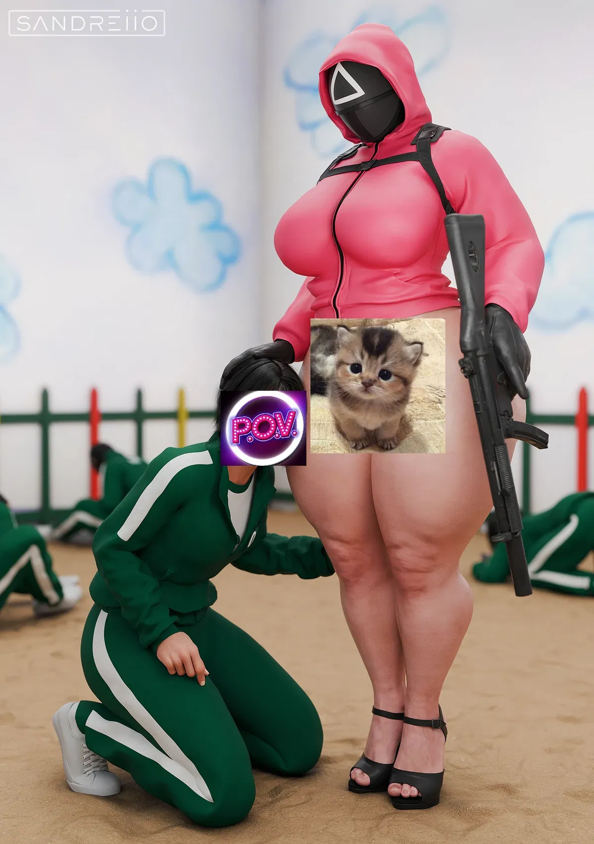 Triangle Guard Take You To a Special Game (Squid games / anypov bot)