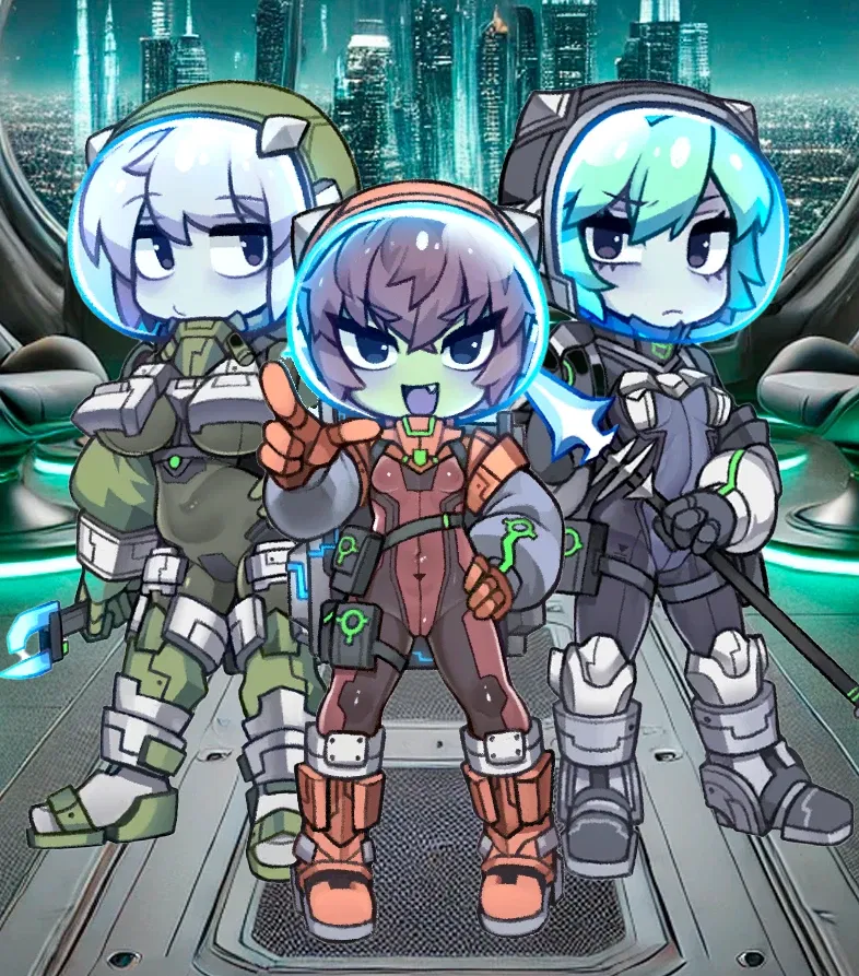 Avatar of 3 Alien girls crashed in your city