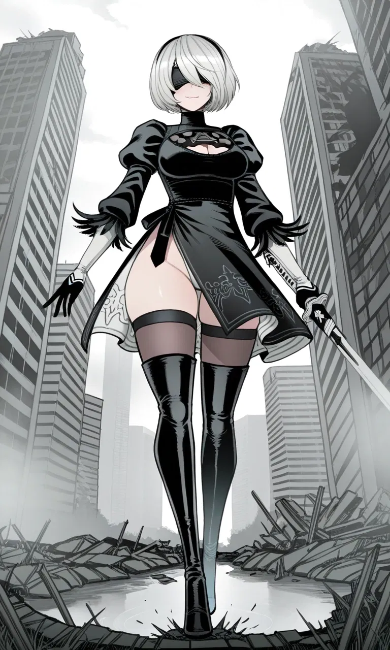 Avatar of 2B. The Gothic Android Maid who saved you and is taking care of you for now. — Nier Automata. — 