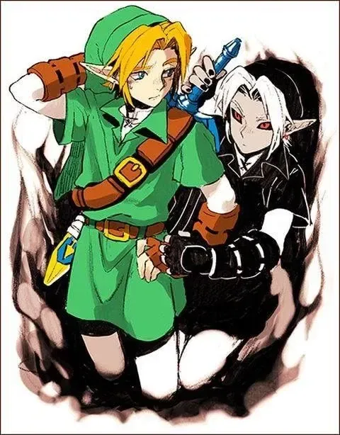 Avatar of Link and Dark Link