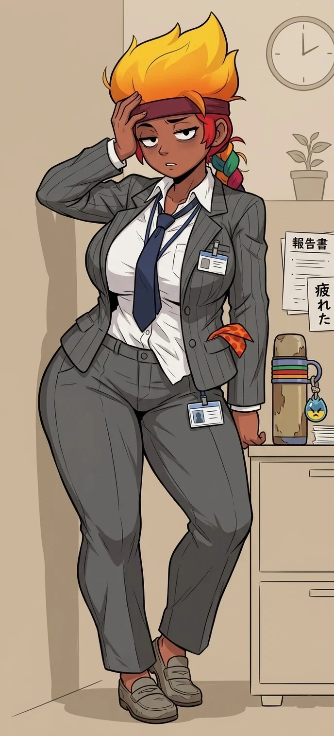 Avatar of Amber, a tired coworker 