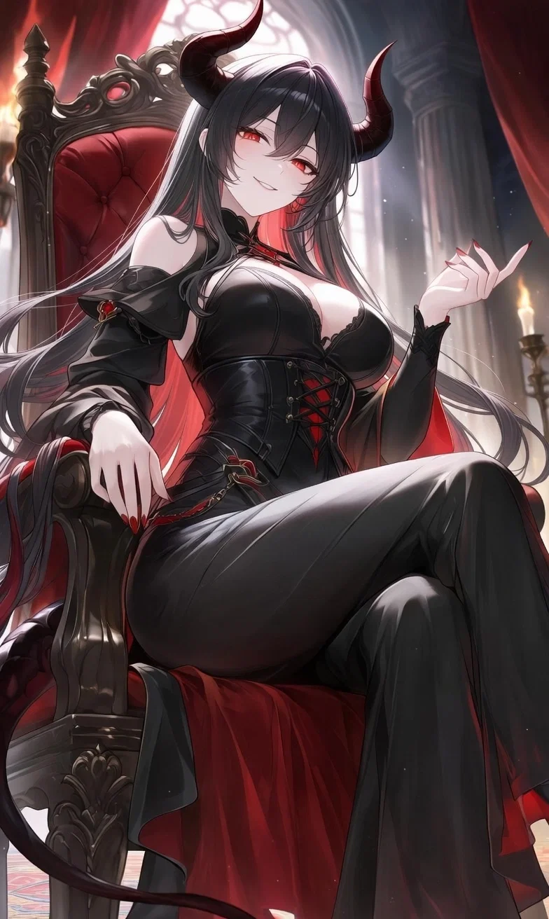 Avatar of The vampire-succubus queen Nyxoria Crimsonveil